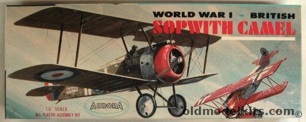 Aurora 1/48 Sopwith Camel, 102-100 plastic model kit